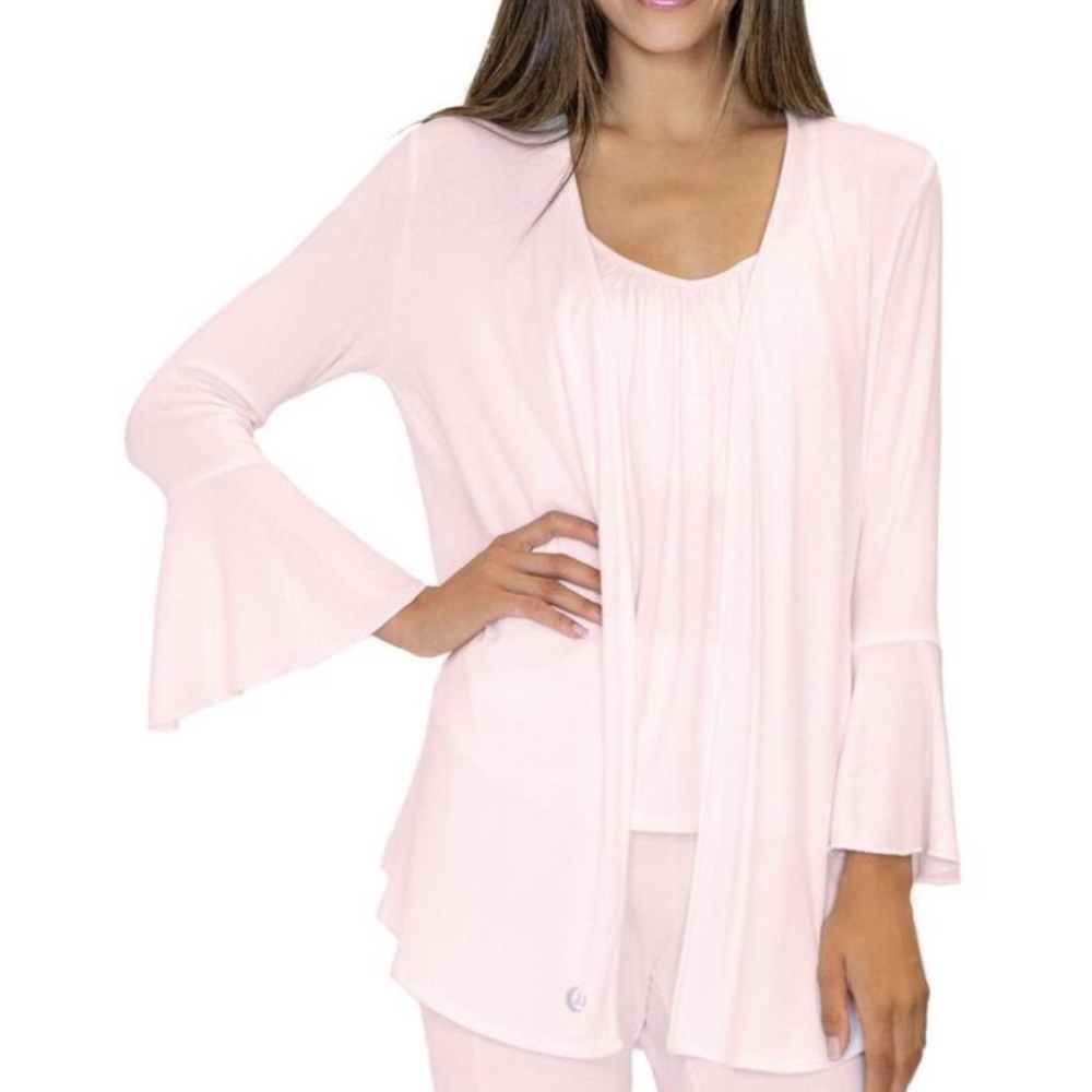JJ Winks Ribbed Belle Cardigan Robe